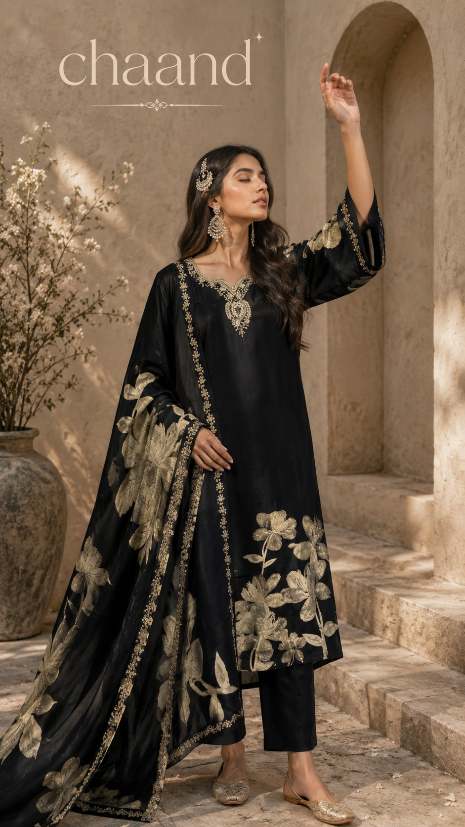 Chaand Collection by House of Nekra showcasing premium designer ethnic wear and embroidered suit sets for women.