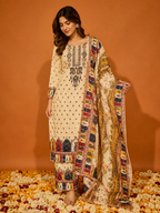 Noor Mahal Printed Poly Crepe Suit Set