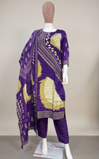 Rang-e-Noor Purple Crepe Silk Suit Set