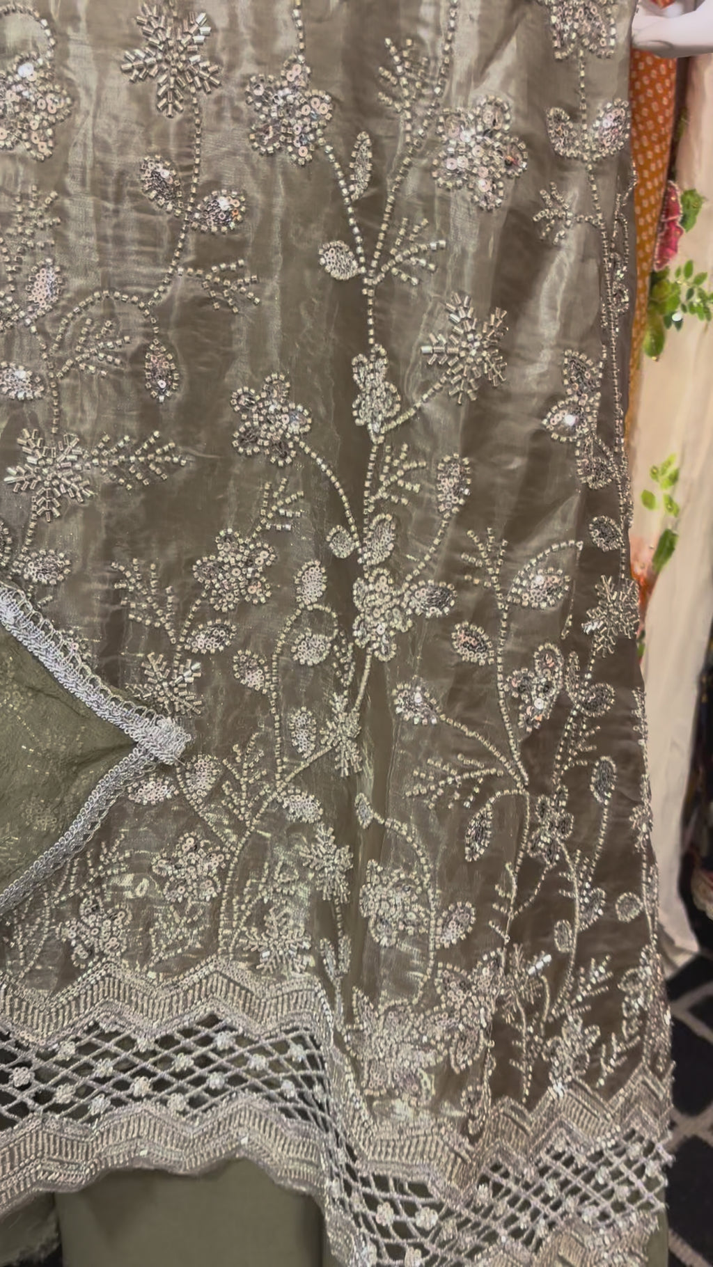 Jimmy Choo Embellished 3 piece Unstitched Suit