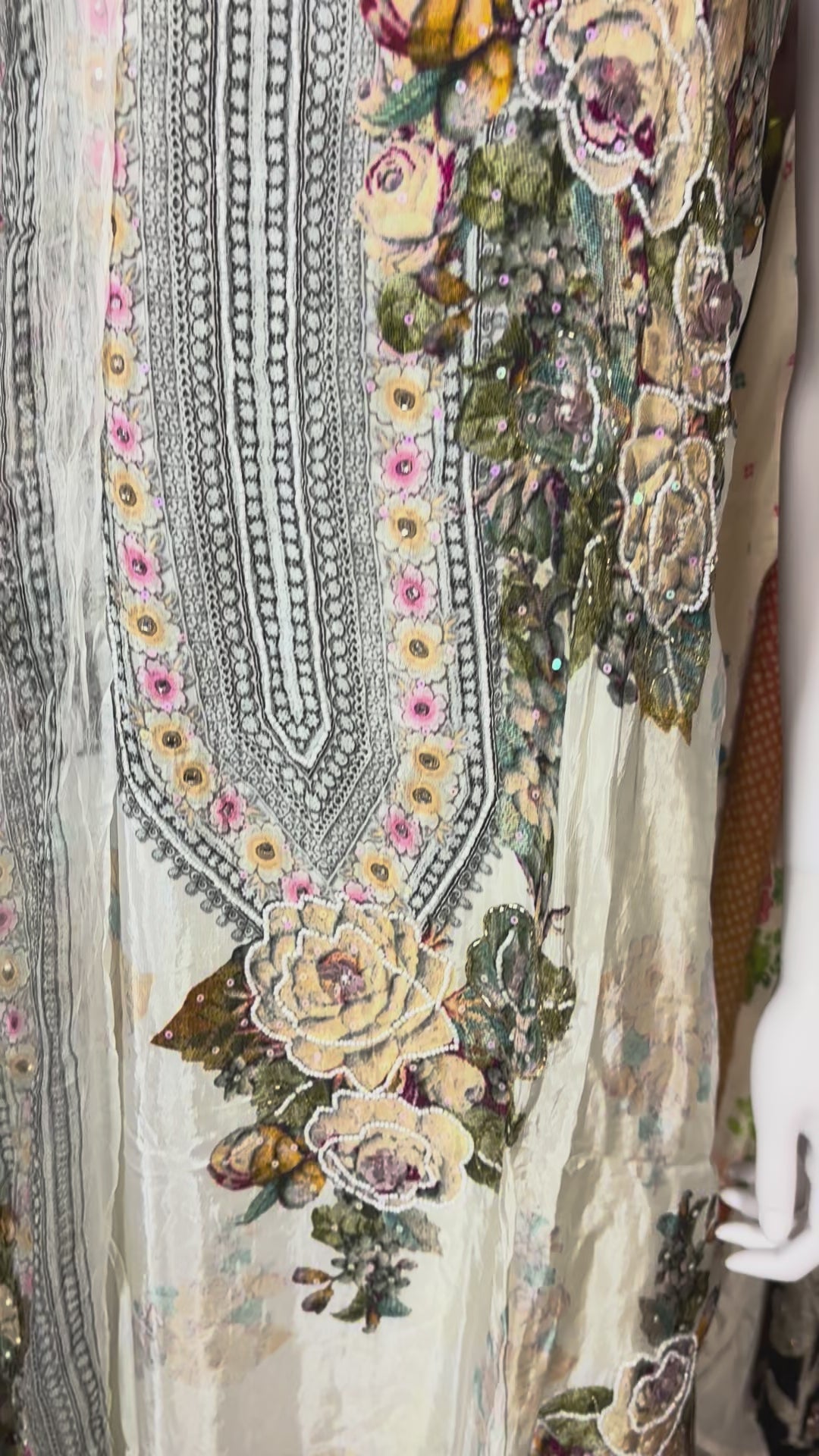 Moonlit Bloom Embellished Unstitched Suit Set