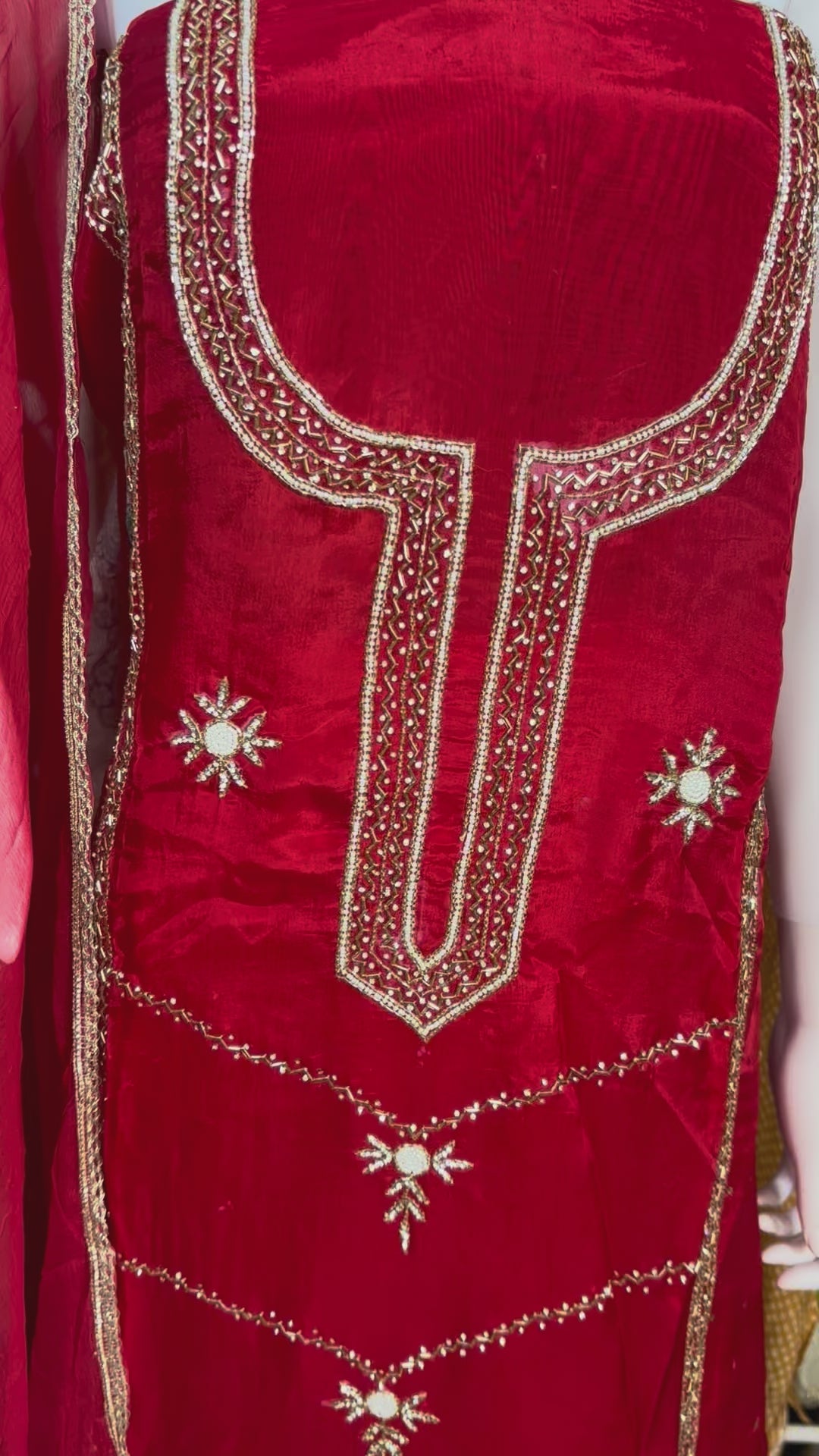 3 piece Uppada Silk Unstitched Suit
