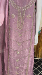 Rosé Blush Crystal Crush Unstitched Suit Set