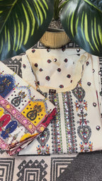 Noor Mahal Printed Poly Crepe Suit Set