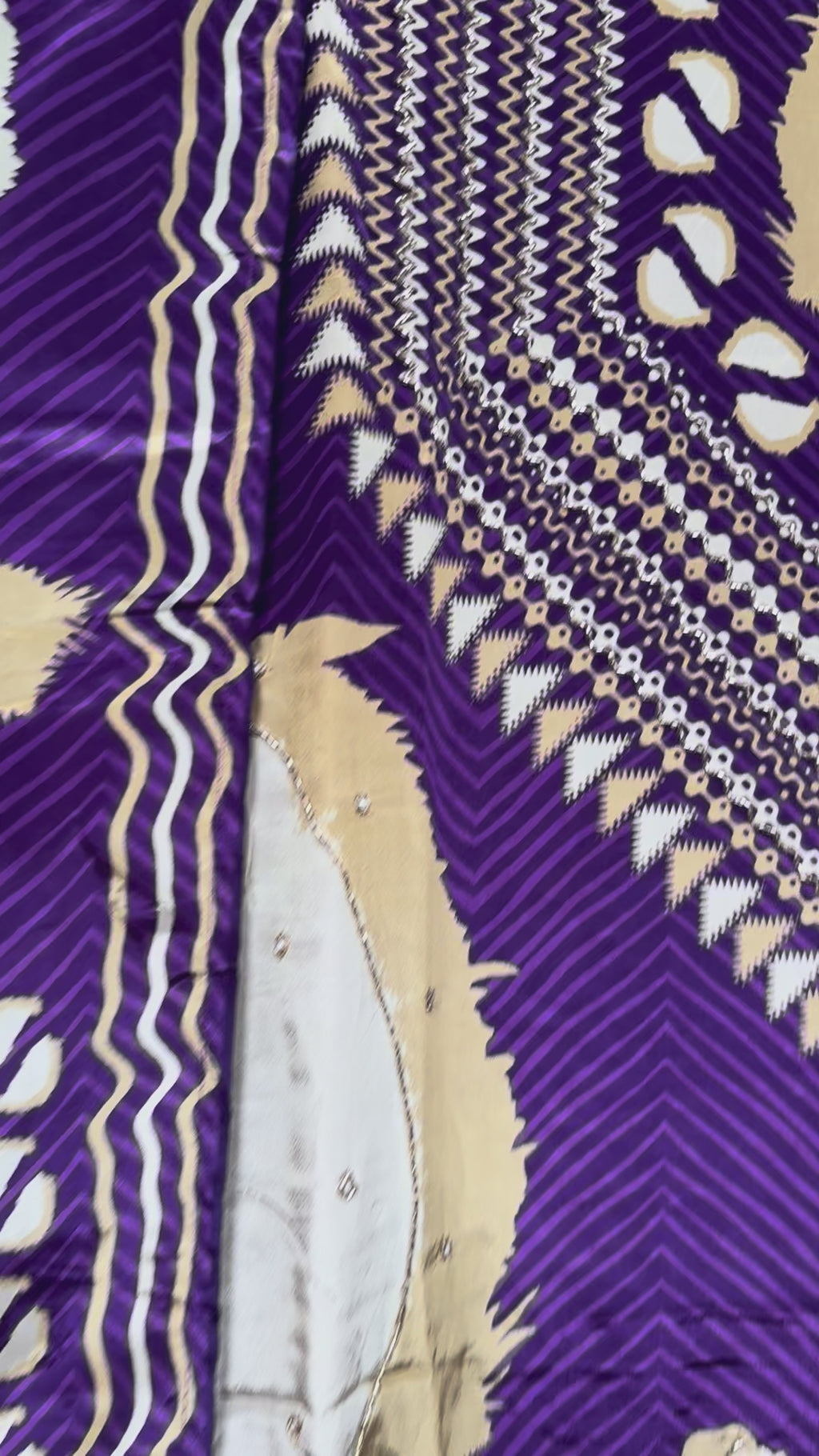 Rang-e-Noor Purple Crepe Silk Suit Set